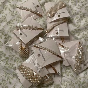 Amazon Pearl Clips 12 PCs: Large Hair clips Pins Barette Hair for Women